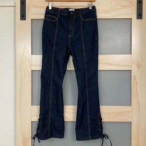Cinq à Sept Tous Les Jours Lace-Up Crop Jeans – Size 6